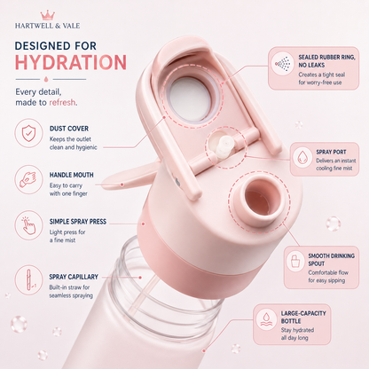 Hartwell & Vale™️ HydraMist 2 in 1 Bottle